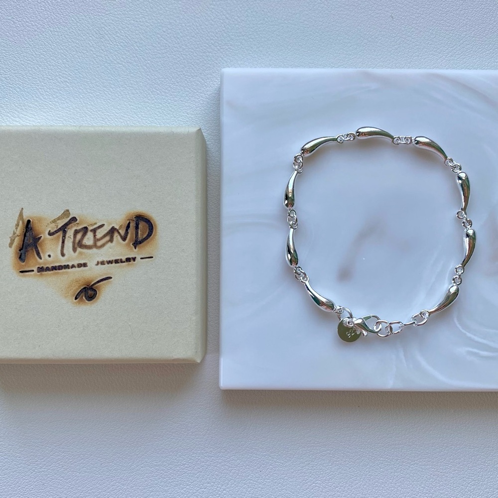 Sterling Silver water drop Bracelet